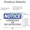 Signmission Compressed Air Dry Air Receiver, 10 in W x Rectangle, Vinyl Decal OS-2PACK-NS-D-710-L-10743 - alternate 3
